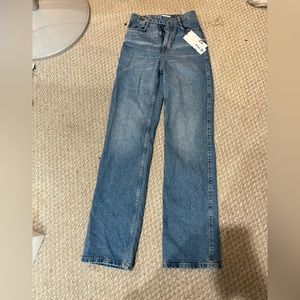 Zara jeans, button over waist, brand new